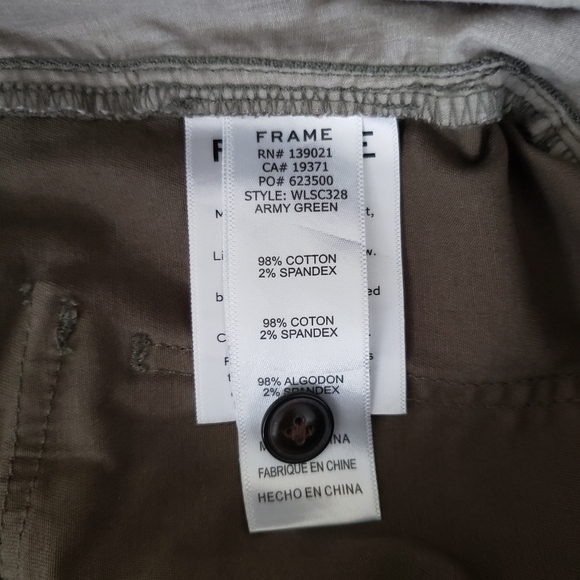 FRAME Lean Straight Cropped Pants
Army Gre… - Picture 12 of 13